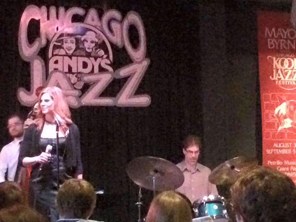 At Andy's Jazz Club performing with Eric Schneider